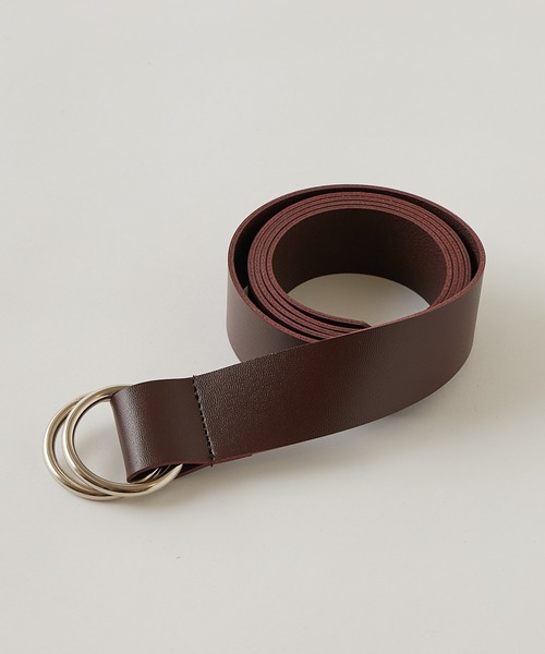 WHO'S WHO gallery（フーズフーギャラリー）の「ダブルリングカンベルト（ベルト・レディース・ブラック/ブラウン・FREE）」の7枚目の写真