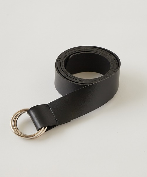 WHO'S WHO gallery（フーズフーギャラリー）の「ダブルリングカンベルト（ベルト・レディース・ブラック/ブラウン・FREE）」の3枚目の写真