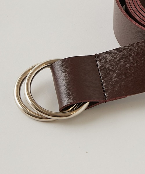 WHO'S WHO gallery（フーズフーギャラリー）の「ダブルリングカンベルト（ベルト・レディース・ブラック/ブラウン・FREE）」の11枚目の写真
