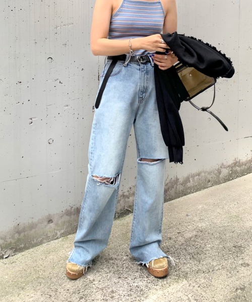 WHO'S WHO gallery（フーズフーギャラリー）の「ダブルリングカンベルト（ベルト・レディース・ブラック/ブラウン・FREE）」の4枚目の写真