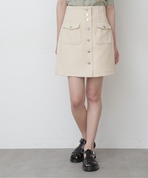 FREE'S MART | 【Sシリーズ対応】フロントボタンハイウエストミニスカート(スカート)