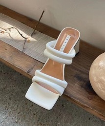 chuclla | 【chuclla】【2021/SS】Macaroons puffer mule sandal chs146(サンダル)