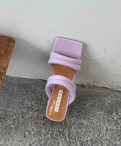 chuclla（チュクラ）の「【chuclla】【2021/SS】Macaroons puffer mule sandal chs146（サンダル・レディース・ブラック/ホワイト/ライトパープル/ベージュ・37/38/39/36/40）」の8枚目の写真