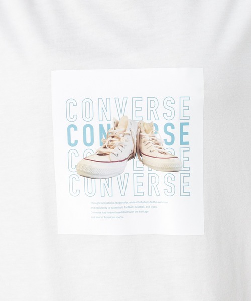 CONVERSE(コンバース)の「CONVERSE コンバース ALL STAR オールスター 転写 カラープリント 半袖Tシャツ(Tシャツ/カットソー・レディース・ブラック/ネイビー/ホワイト・L/M)」の13枚目の写真