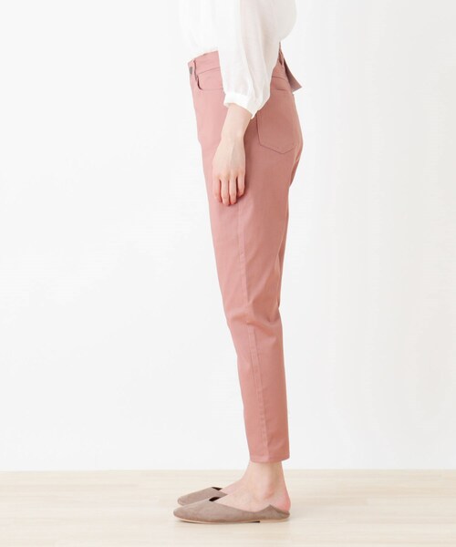 SHOO・LA・RUE（シューラルー）の「◆【SS-4L/3Dスキャン】裏ひんやりサテンスキニーパンツ（その他パンツ・レディース・アイボリー/ブラック/ベージュ/ピンク系・01/02/03/04/05/06/10）」の16枚目の写真