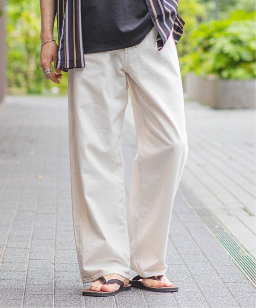 EDIFICE LA BOUCLE（エディフィスラブークル）の「【LA BOUCLE / ラブークル】バギーフィット5PK 8.5OZ ホワイトデニム（デニムパンツ・メンズ・アイボリー・1/2/3）」の3枚目の写真