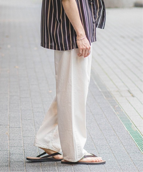 EDIFICE LA BOUCLE（エディフィスラブークル）の「【LA BOUCLE / ラブークル】バギーフィット5PK 8.5OZ ホワイトデニム（デニムパンツ・メンズ・アイボリー・1/2/3）」の4枚目の写真