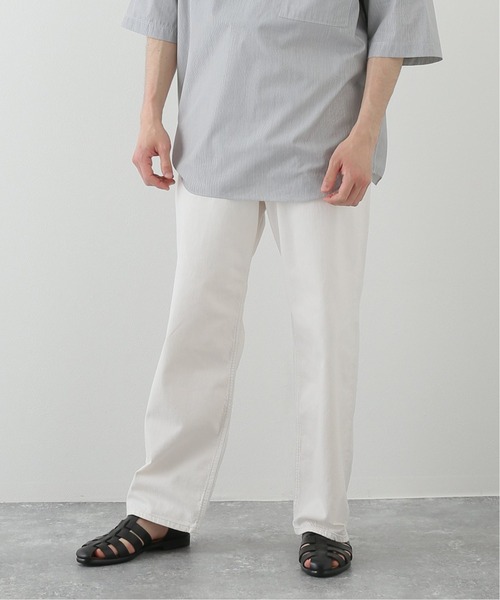 EDIFICE LA BOUCLE（エディフィスラブークル）の「【LA BOUCLE / ラブークル】バギーフィット5PK 8.5OZ ホワイトデニム（デニムパンツ・メンズ・アイボリー・1/2/3）」の5枚目の写真