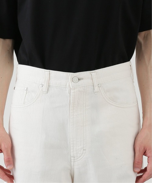 EDIFICE LA BOUCLE（エディフィスラブークル）の「【LA BOUCLE / ラブークル】バギーフィット5PK 8.5OZ ホワイトデニム（デニムパンツ・メンズ・アイボリー・1/2/3）」の10枚目の写真