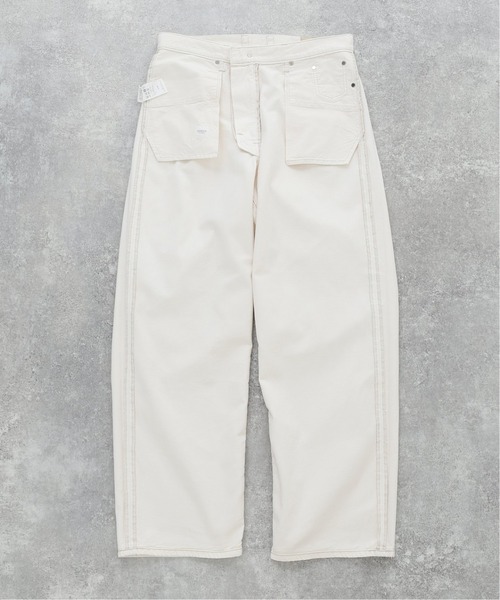 EDIFICE LA BOUCLE（エディフィスラブークル）の「【LA BOUCLE / ラブークル】バギーフィット5PK 8.5OZ ホワイトデニム（デニムパンツ・メンズ・アイボリー・1/2/3）」の18枚目の写真