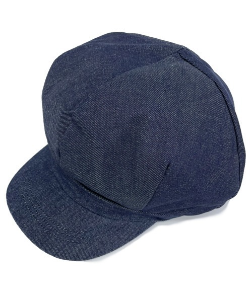 polcadot(ポルカドット)の「DENIM BIG CASKET/デニム ビッグ キャストケット(キャスケット・メンズ・ストライプ/ブラック/ネイビー・XL/FREE)」の10枚目の写真