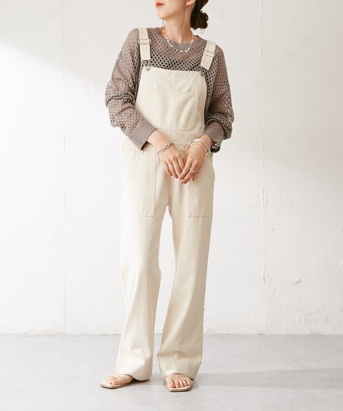 DISCOAT（ディスコート）の「【WEB限定】透かし編みショートニット（ニット/セーター・レディース・ブラック/イエロー/アイボリー/ブルーグレー/グリーン/オレンジ・FREE）」の10枚目の写真