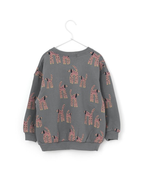 MAKE YOUR DAY（メイクユアデイ）の「ダルメシアン総柄裏毛トレーナー■80～140cm（スウェット・キッズ・グレー/アイボリー/キャメル・90/100/110/120/80/130/140）」の14枚目の写真