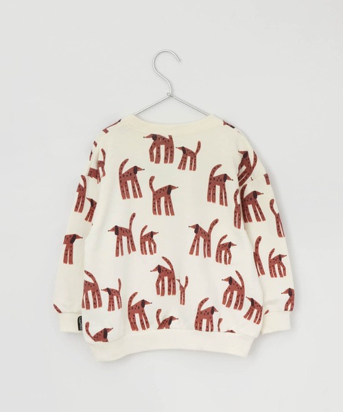 MAKE YOUR DAY（メイクユアデイ）の「ダルメシアン総柄裏毛トレーナー■80～140cm（スウェット・キッズ・グレー/アイボリー/キャメル・90/100/110/120/80/130/140）」の6枚目の写真