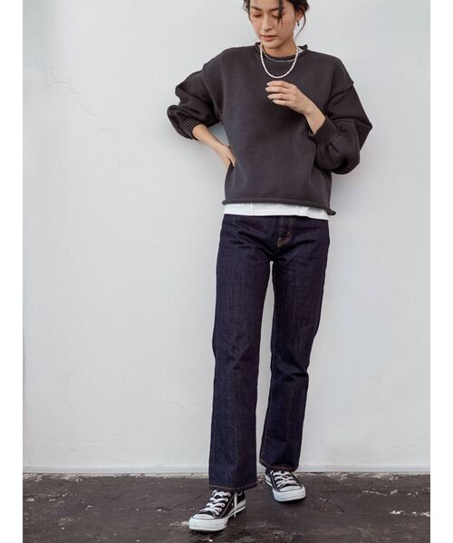 Ungrid（アングリッド）の「ヴィンテージストレートデニム（デニムパンツ・レディース・インディゴブルー/ブルー・24inch/25inch/26inch）」の19枚目の写真