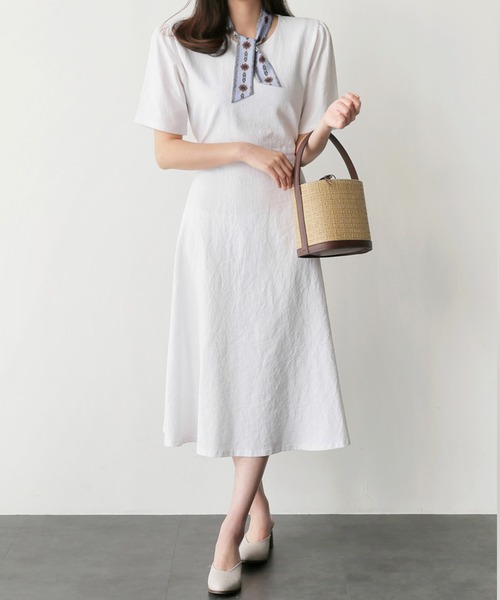 セール リネンのシンプルaラインワンピース ワンピース Lea Sienna リーシェンナ のファッション通販 Zozotown