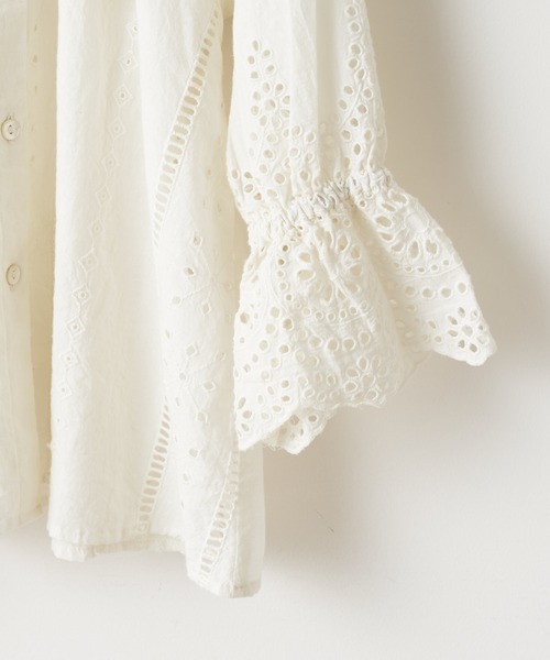 CIAOPANIC TYPY(チャオパニックティピー)の「【KIDS】【india】付け襟ボリュームレースブラウス(シャツ/ブラウス・キッズ・ホワイト/ブラック・SMALL/MEDIUM/LARGE/X-LARGE/XX-LARGE)」の6枚目の写真