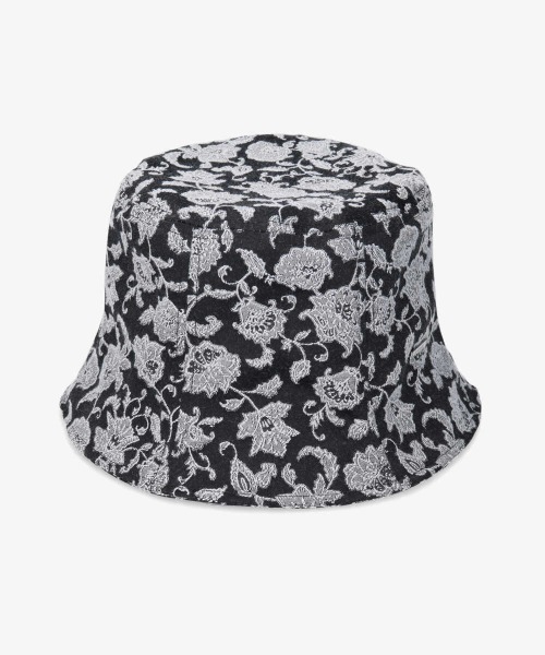 OVERRIDE(オーバーライド)の「OVERRIDE JACQUARD BUCKET TULIP(ハット・レディース・ネイビー/レッド系/ブラック・M/57.5cm)」の2枚目の写真
