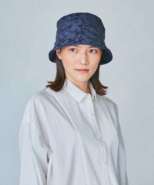 OVERRIDE(オーバーライド)の「OVERRIDE JACQUARD BUCKET TULIP(ハット・レディース・ネイビー/レッド系/ブラック・M/57.5cm)」の12枚目の写真