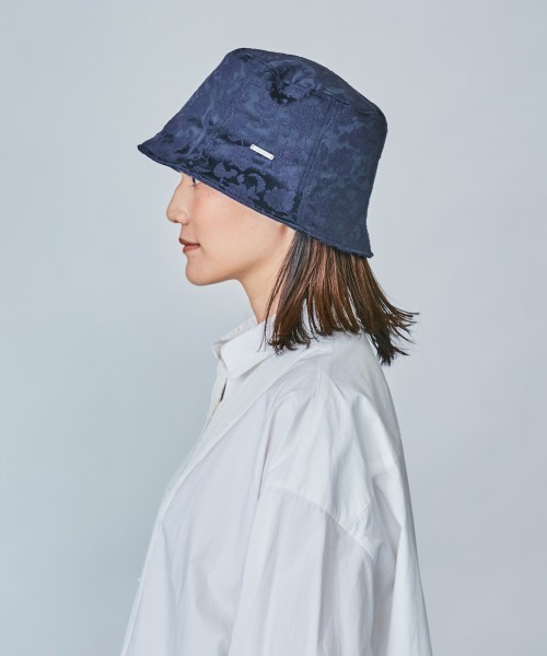 OVERRIDE(オーバーライド)の「OVERRIDE JACQUARD BUCKET TULIP(ハット・レディース・ネイビー/レッド系/ブラック・M/57.5cm)」の8枚目の写真
