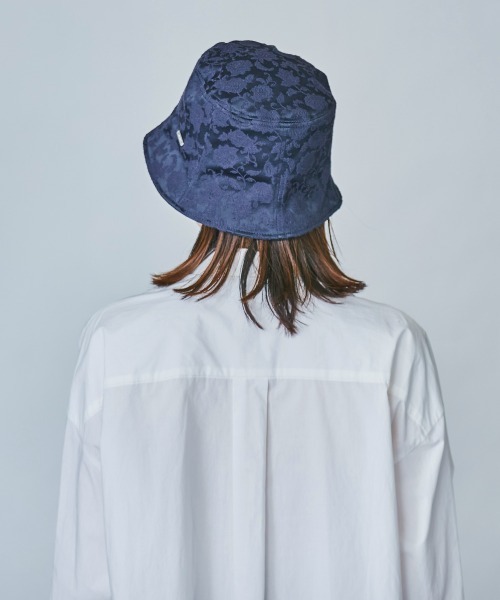 OVERRIDE(オーバーライド)の「OVERRIDE JACQUARD BUCKET TULIP(ハット・レディース・ネイビー/レッド系/ブラック・M/57.5cm)」の10枚目の写真