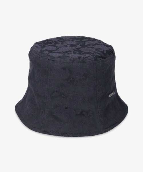 OVERRIDE(オーバーライド)の「OVERRIDE JACQUARD BUCKET TULIP(ハット・レディース・ネイビー/レッド系/ブラック・M/57.5cm)」の4枚目の写真