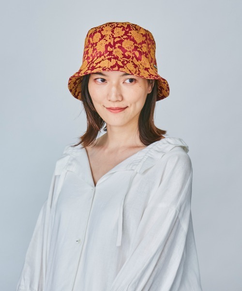 OVERRIDE(オーバーライド)の「OVERRIDE JACQUARD BUCKET TULIP(ハット・レディース・ネイビー/レッド系/ブラック・M/57.5cm)」の11枚目の写真