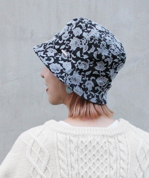 OVERRIDE(オーバーライド)の「OVERRIDE JACQUARD BUCKET TULIP(ハット・レディース・ネイビー/レッド系/ブラック・M/57.5cm)」の22枚目の写真
