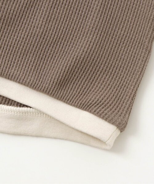 apres les cours（アプレレクール）の「/ゆったりワッフルパジャマ 10分丈（ルームウェア/パジャマ・キッズ・アイボリー/ブラウン・100/120/90/130/110/80）」の17枚目の写真