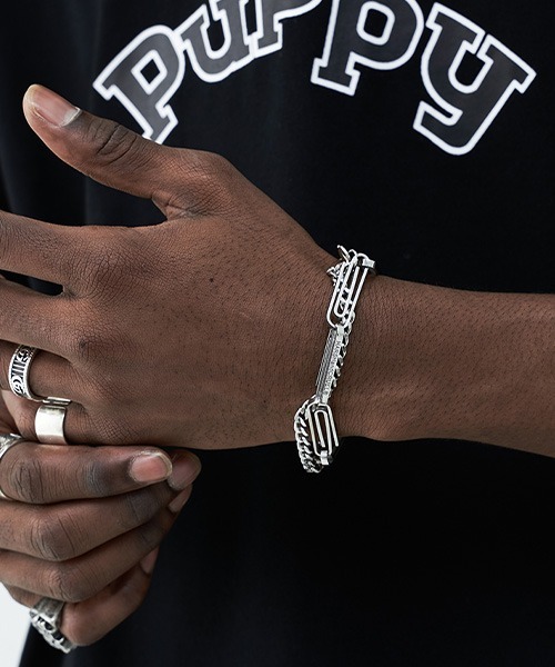 Harsh and Cruel】Clip Chain Silver Bracelet HC21S33