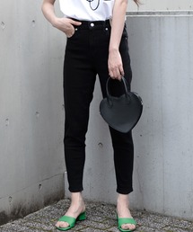 HIGH WAISTED TAPER FLASH BLACK