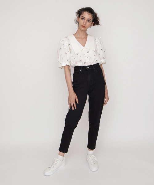 Levi's(リーバイス)の「HIGH WAISTED TAPER FLASH BLACK(デニムパンツ・レディース・ブラック・30inch/28inch/29inch/24inch/25inch/26inch/27inch/23inch)」の15枚目の写真
