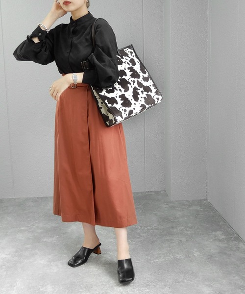 minia（ミニア）の「素材遊びがかわいいパイピングビッグトートバッグ　◆（トートバッグ・レディース・ブラウン/アニマル/モカ・FREE）」の13枚目の写真