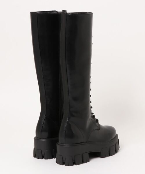 ENVYM（アンビー）の「ＬＡＣＥ ＵＰロングブーツ（ブーツ・レディース・ブラック・22.5cm/23.5cm/24.5cm）」の9枚目の写真