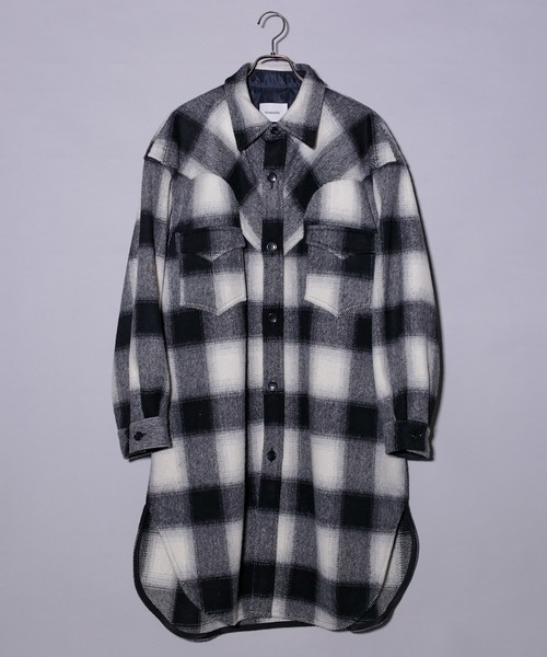 Iroquois（イロコイ）の「MULE FLANNEL CHECK CO（ステンカラーコート・メンズ・ブラウン系その他/ブラック系その他・2/1/3）」の17枚目の写真