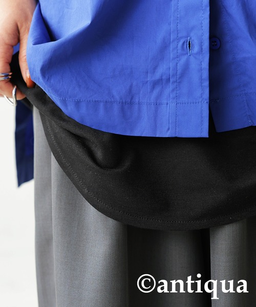 antiqua（アンティカ）の「レイヤードキャミソール（キャミソール・レディース・オフホワイト/ブラック・FREE）」の18枚目の写真