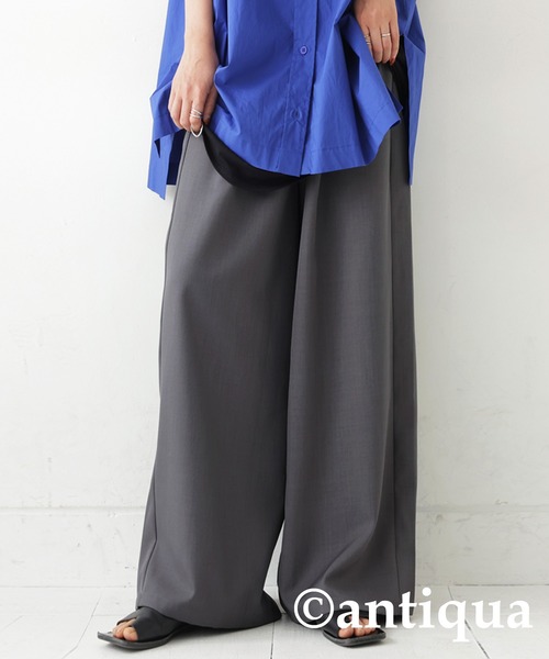 antiqua（アンティカ）の「レイヤードキャミソール（キャミソール・レディース・オフホワイト/ブラック・FREE）」の19枚目の写真