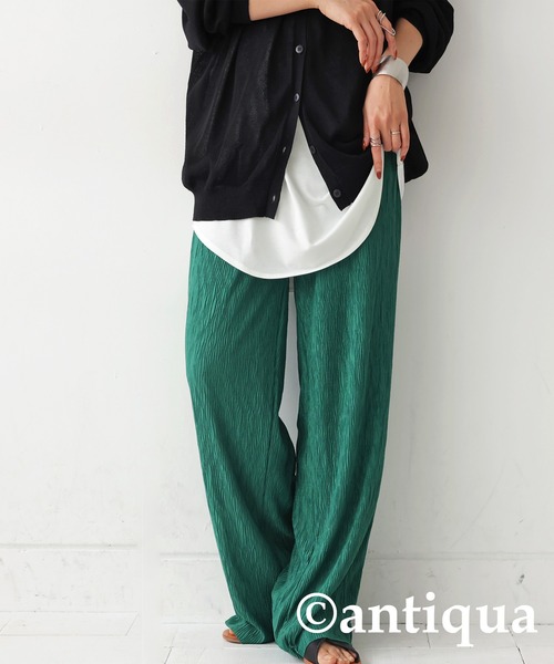 antiqua（アンティカ）の「レイヤードキャミソール（キャミソール・レディース・オフホワイト/ブラック・FREE）」の7枚目の写真