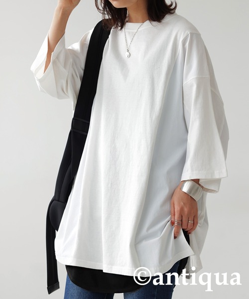 antiqua（アンティカ）の「レイヤードキャミソール（キャミソール・レディース・オフホワイト/ブラック・FREE）」の13枚目の写真