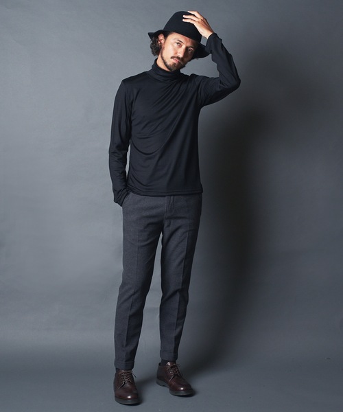 Magine(マージン)の「WOOL JERSEY TURTLE/N L/S ウールジャージ タートルネック ロングスリーブ(Tシャツ/カットソー・メンズ・ネイビー/チャコールグレー/ボルドー/ブラック・46/44/48)」の13枚目の写真