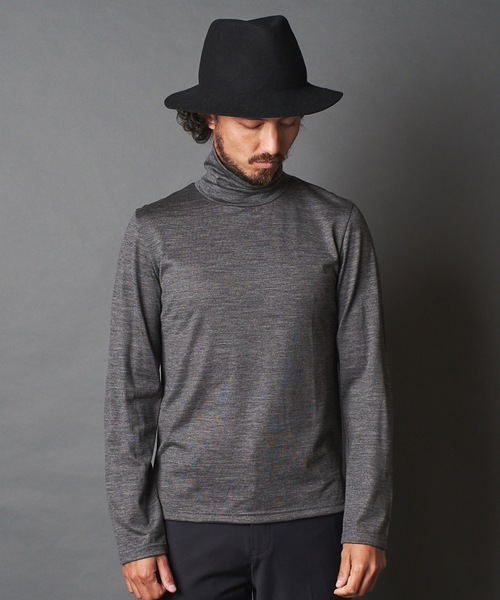 Magine(マージン)の「WOOL JERSEY TURTLE/N L/S ウールジャージ タートルネック ロングスリーブ(Tシャツ/カットソー・メンズ・ネイビー/チャコールグレー/ボルドー/ブラック・46/44/48)」の21枚目の写真