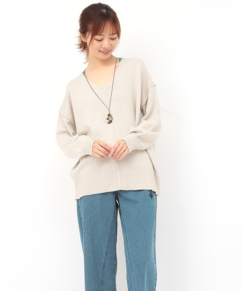 チチカカ（チチカカ）の「パウアシェルパネルネックレス（ネックレス・レディース・ネイビー/ボルドー/マスタード・FREE）」の5枚目の写真