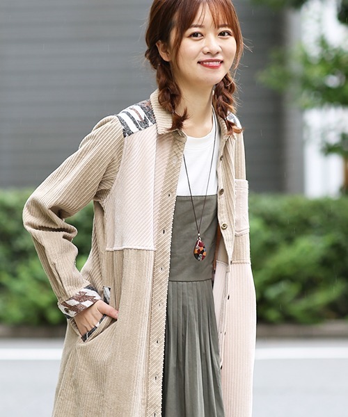 チチカカ（チチカカ）の「パウアシェルパネルネックレス（ネックレス・レディース・ネイビー/ボルドー/マスタード・FREE）」の7枚目の写真