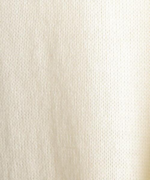 LOEFF（ロエフ）の「＜LOEFF（ロエフ）＞DRY ウール ハイネック 5分袖ニット（ニット/セーター・レディース・オフホワイト/ダークグレー・FREE）」の9枚目の写真