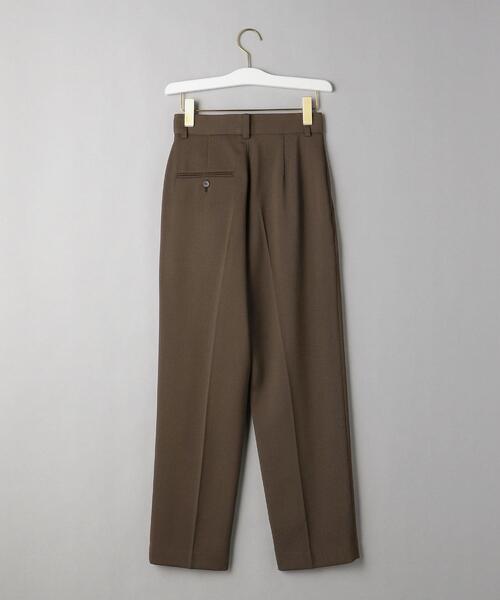 Arobe アローブ　サイドレースタックテーパードパンツ　ブラウン Arobe アローブ サイドレースタックテーパードパンツ ブラウン