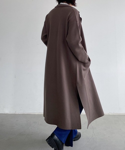 PAGEBOY（ページボーイ）の「ニットチェスターコート（その他アウター・レディース・ブラック/ブラウン系その他/グレイッシュベージュ・FREE）」の14枚目の写真