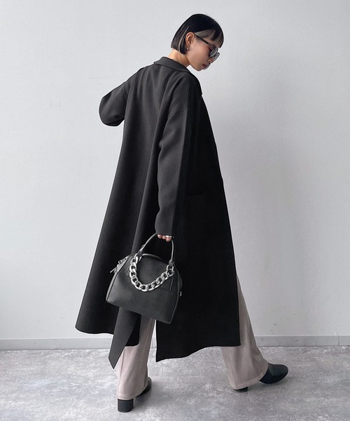 PAGEBOY（ページボーイ）の「ニットチェスターコート（その他アウター・レディース・ブラック/ブラウン系その他/グレイッシュベージュ・FREE）」の18枚目の写真