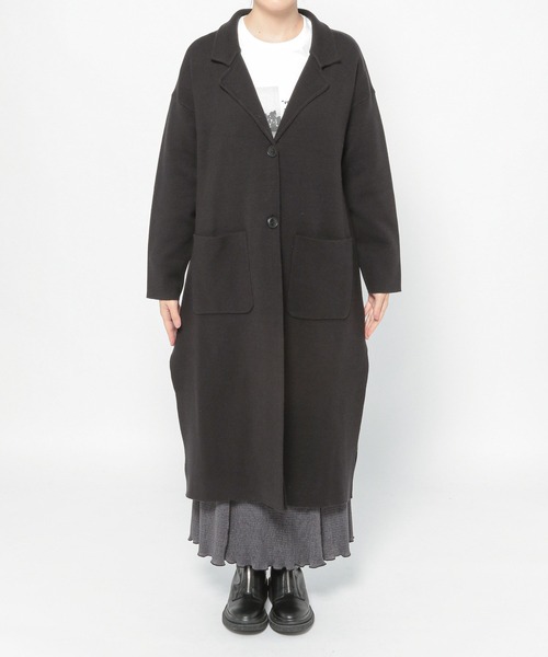 PAGEBOY（ページボーイ）の「ニットチェスターコート（その他アウター・レディース・ブラック/ブラウン系その他/グレイッシュベージュ・FREE）」の22枚目の写真