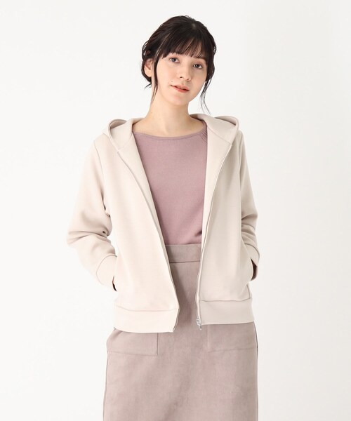 SOUP（スープ）の「◆【大きいサイズあり・13号・15号】クラッシーフーディ（パーカー・レディース・ブラック/ライトベージュ/ピンク系/サンドベージュ/ネイビー/ライトブルー・09/11/13/15 ）」の4枚目の写真