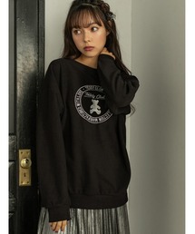 fifth calin（フィフスカラン）の「くま刺繍ワッフルカットソー（Tシャツ/カットソー）」